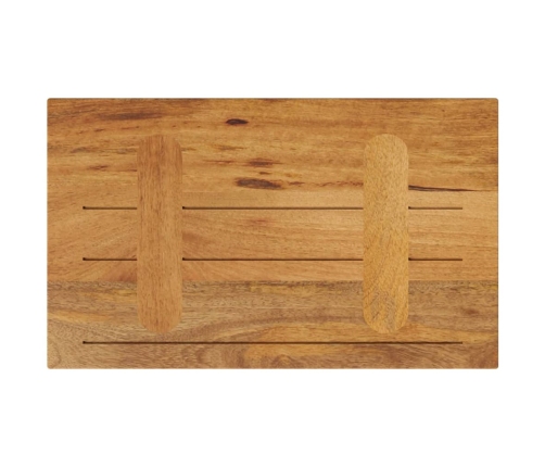 Tablero de mesa rectangular madera maciza mango 50x30x3,8 cm