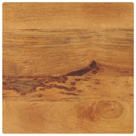Tablero de mesa cuadrado madera maciza de mango 50x50x3,8 cm