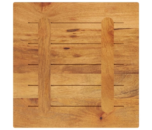 Tablero de mesa cuadrado madera maciza de mango 50x50x3,8 cm