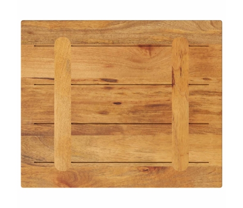 Tablero de mesa rectangular madera maciza mango 60x50x3,8 cm