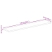 Tablero de mesa rectangular madera maciza mango 140x50x3,8 cm