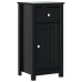 Mueble de baño BERG madera maciza de pino negro 40x34x80 cm