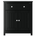 Mueble de baño BERG madera maciza de pino negro 69,5x34x80 cm