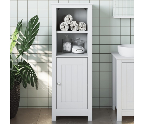 Mueble de baño BERG madera maciza de pino blanco 40x34x110 cm