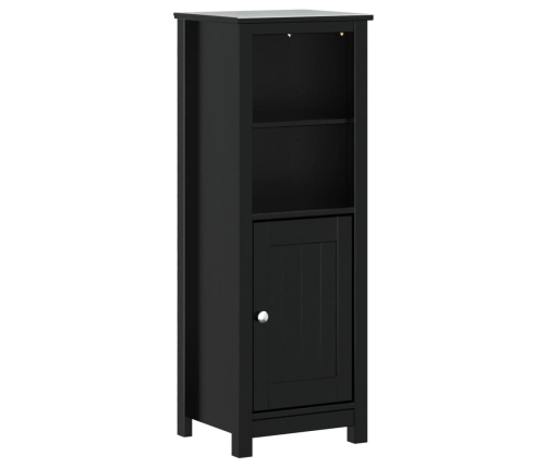 Mueble de baño BERG madera maciza de pino negro 40x34x110 cm