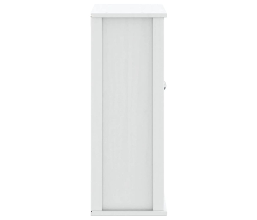 Mueble de pared baño BERG madera maciza blanco 69,5x27x71,5 cm