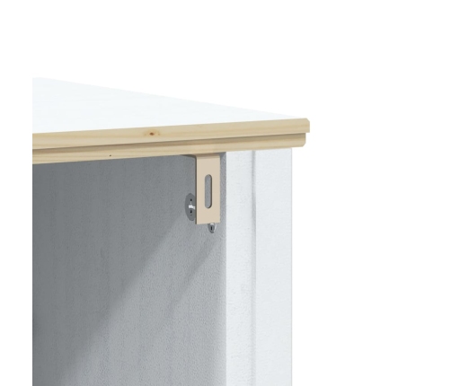 Mueble de lavabo baño BERG madera maciza pino blanco 60x34x59cm