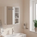 Mueble de baño con espejo y luz LED blanco 45x13x52 cm