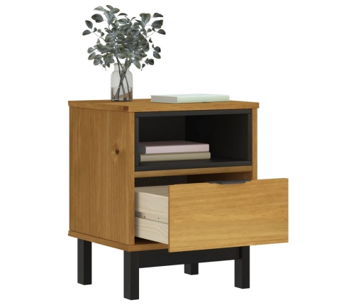 vidaXL Mesita de noche FLAM madera maciza de pino 40x35x50 cm