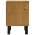 vidaXL Mesita de noche FLAM madera maciza de pino 40x35x50 cm