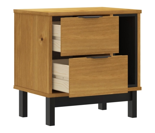 vidaXL Mesita de noche FLAM madera maciza de pino 49x35x50 cm