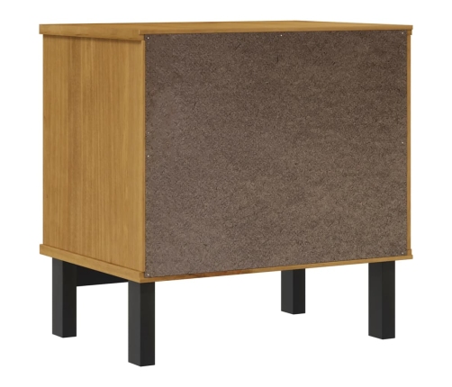 vidaXL Mesita de noche FLAM madera maciza de pino 49x35x50 cm