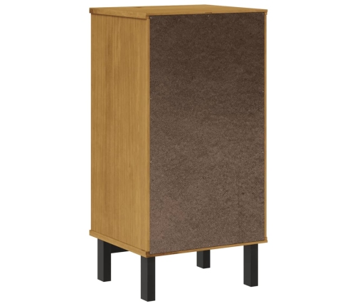 Mesita de noche FLAM madera maciza de pino 40x35x80 cm