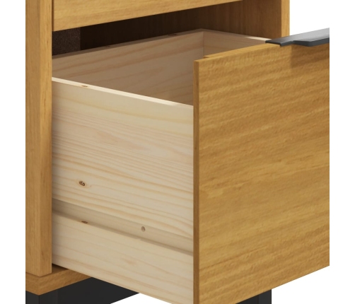 Mesita de noche FLAM madera maciza de pino 40x35x80 cm