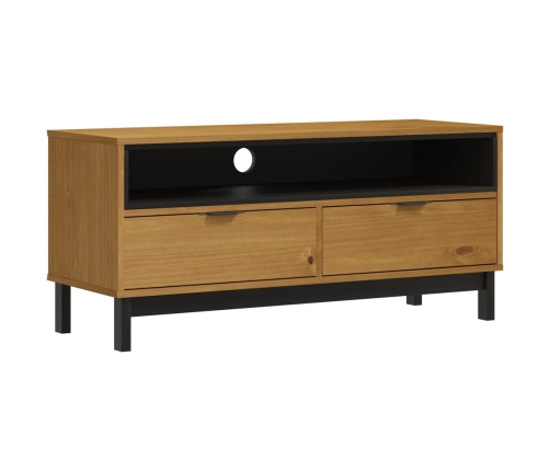 vidaXL Mueble para TV FLAM madera maciza de pino 110x40x50 cm