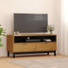 vidaXL Mueble para TV FLAM madera maciza de pino 110x40x50 cm