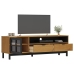 Mueble de TV con puerta de vidrio FLAM madera pino 158x40x50 cm