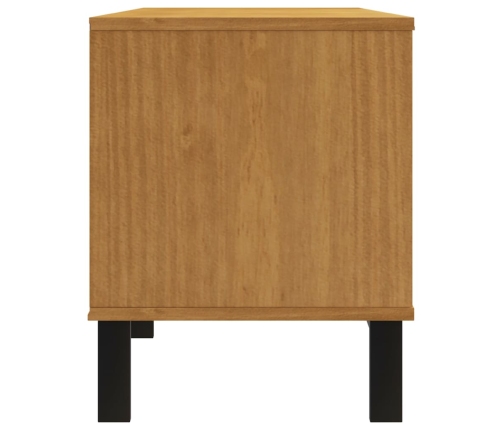 Mueble de TV con puerta de vidrio FLAM madera pino 158x40x50 cm