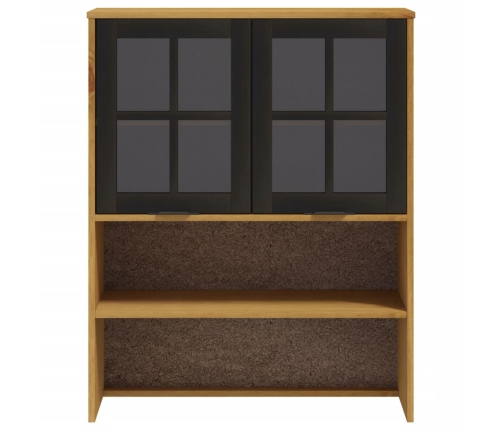 Mueble superior de aparador con puertas vidrio FLAM madera pino