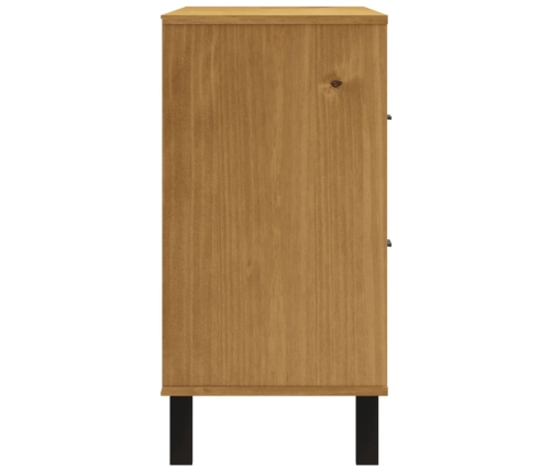 Aparador con puerta de vidrio FLAM madera de pino 110x40x80 cm