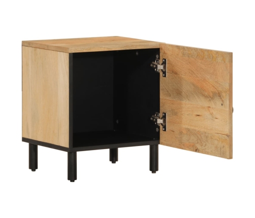 Mesita de noche de madera maciza de mango 40x33x46 cm