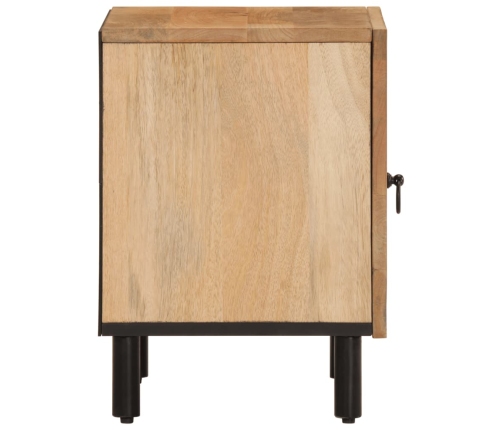 Mesita de noche de madera maciza de mango 40x33x46 cm