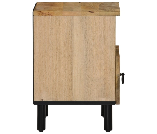 Mesita de noche de madera maciza de mango 40x33x46 cm