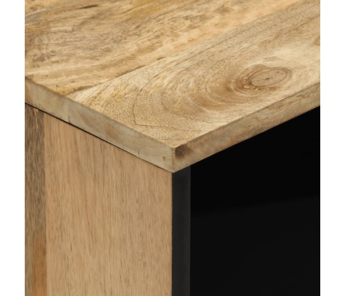 Mesita de noche madera maciza de mango 50x33x60 cm