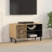 Mueble de TV madera maciza de mango 80x31x46 cm