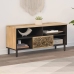 Mueble de TV madera maciza de mango 100x33x46 cm