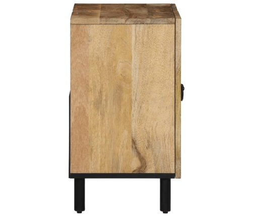 Armario de lavabo para baño madera maciza de acacia 62x33x58 cm