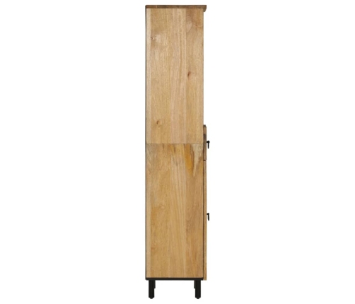 Mueble de baño madera maciza de mango 38x33x160 cm