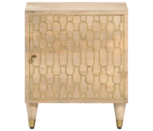 Mesita de noche de madera maciza de mango 40x33x46 cm