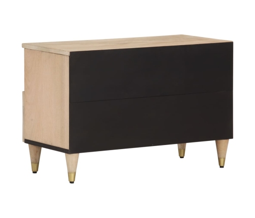 Mueble de TV madera maciza de mango 70x33x46 cm