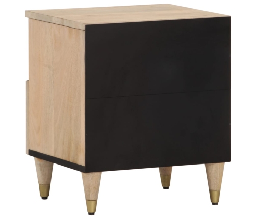 Mesita de noche de madera maciza de mango 40x33x46 cm