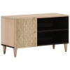 Mueble de TV madera maciza de mango 80x31x46 cm