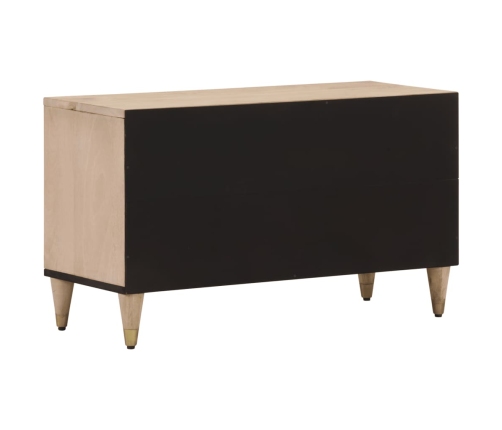 Mueble de TV madera maciza de mango 80x31x46 cm