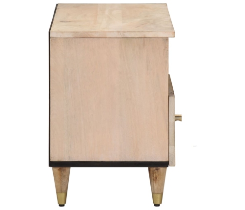 Mueble de TV madera maciza de mango 80x33x46 cm