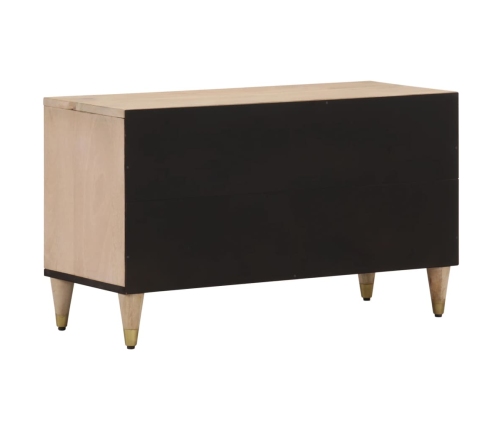 Mueble de TV madera maciza de mango 80x33x46 cm