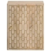 Armario de baño de pared madera maciza de mango 38x33x48 cm