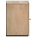 Armario de baño de pared madera maciza de mango 38x33x48 cm