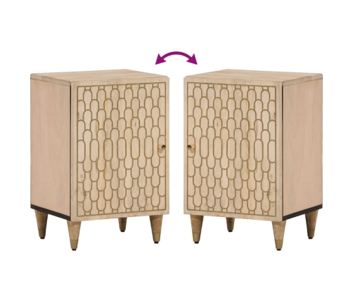 Mueble de baño madera maciza de mango 38x33x58 cm