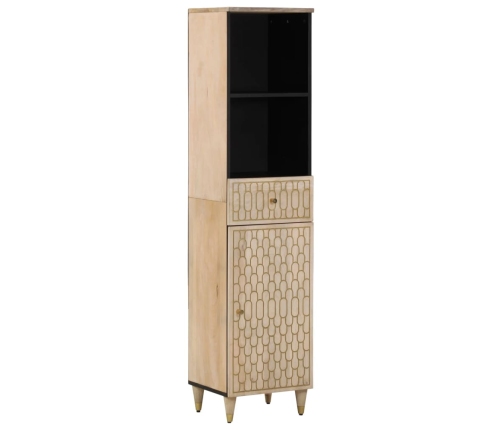 Mueble de baño madera maciza de mango 38x33x160 cm