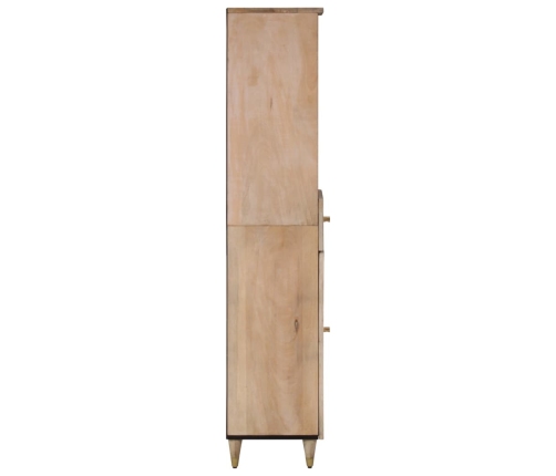 Mueble de baño madera maciza de mango 38x33x160 cm