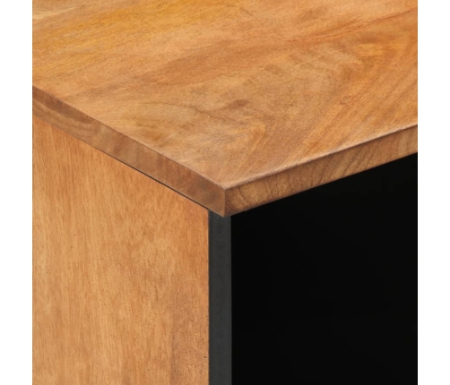 Mesita de noche de madera maciza de mango 40x33x46 cm