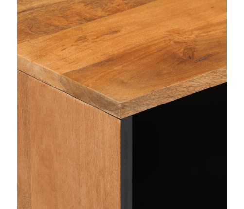 Mesita de noche madera maciza de mango 50x33x62 cm