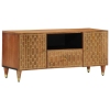 Mueble de TV madera maciza de mango 105x33x46 cm