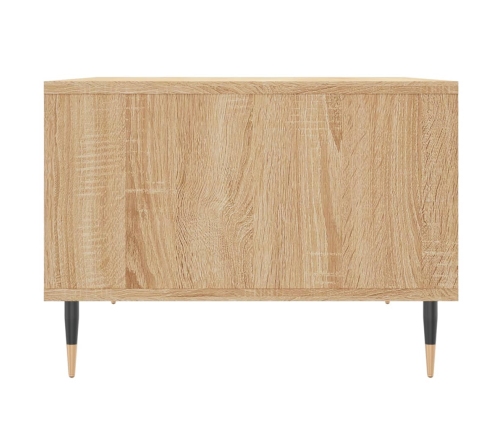 vidaXL Mesa de centro madera contrachapada roble Sonoma 60x50x36,5 cm