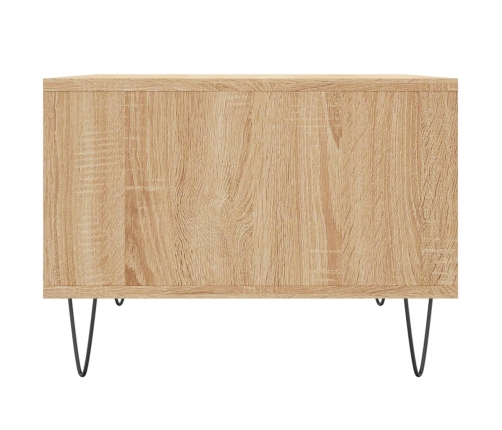 Mesa de centro madera contrachapada roble Sonoma 60x50x36,5 cm