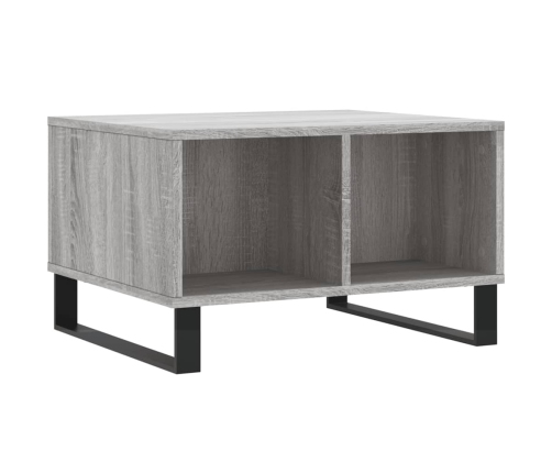 Mesa de centro madera contrachapada gris Sonoma 60x50x36,5 cm